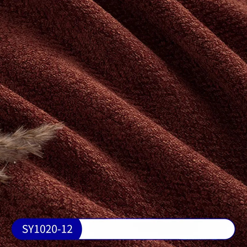 Tissu chenille à motif jacquard au mètre