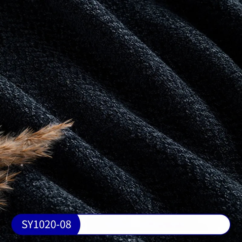 Tissu chenille à motif jacquard au mètre