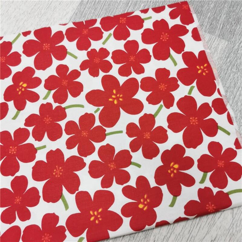 Tissu pour patchwork à grands motifs floraux au mètre