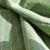 Tissu lin léger à rayures au mètre