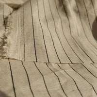 Tissu lin léger à rayures au mètre