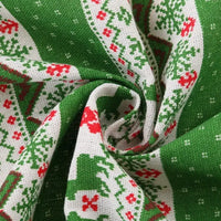 Tissu pour Noël en coton et lin au mètre
