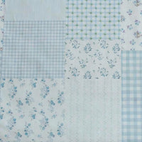 Le "Tissu popeline de coton style patchwork" de Longan Craft France présente des motifs de fleurs et de carreaux pastel, parfaits pour des vêtements élégants. Il est disponible au mètre sous forme de popeline de coton confortable.
