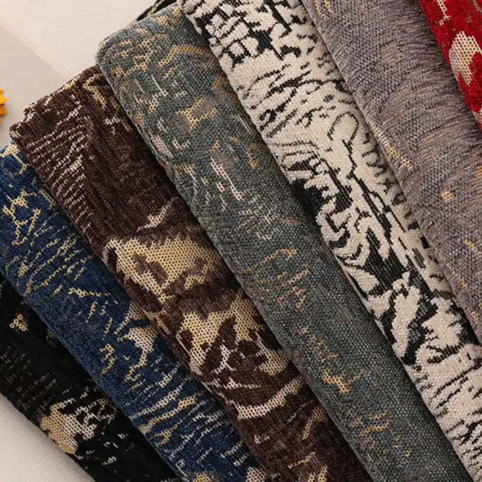 Tissu d’ameublement en chenille à motifs au mètre