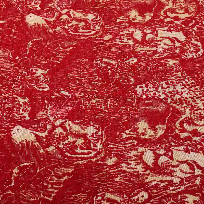 Tissu d’ameublement en chenille à motifs au mètre