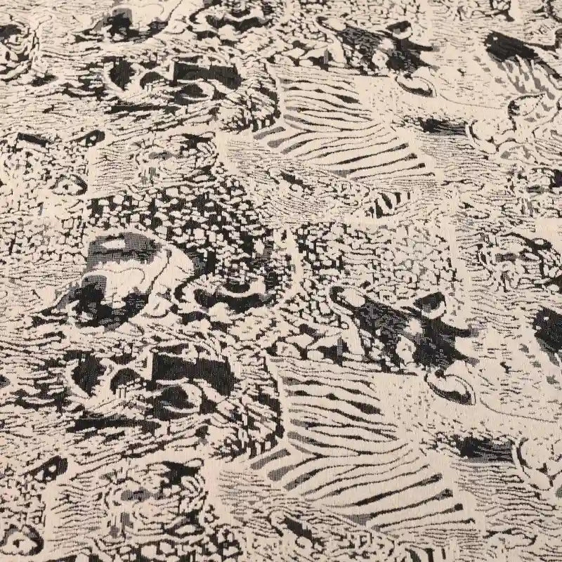 Tissu d’ameublement en chenille à motifs au mètre