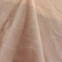 Tissu coton-lin à carreaux au mètre