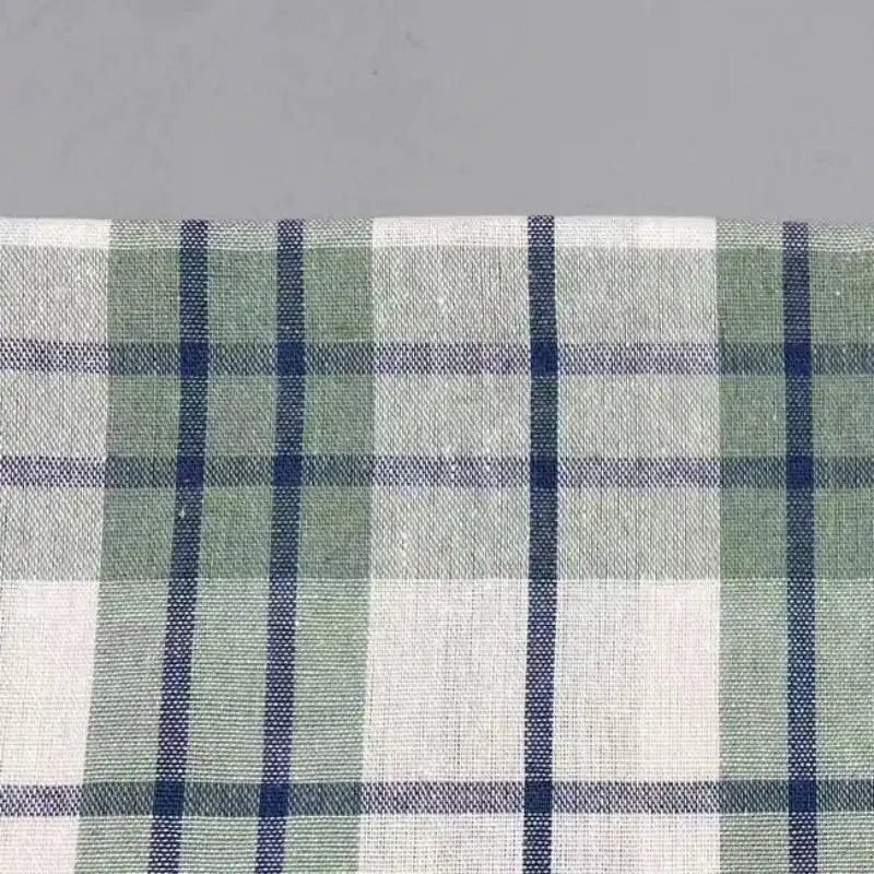 Tissu chambray à carreaux colorés au mètre