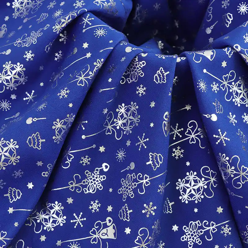 Tissu de Noël uni tissé au mètre