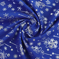 Tissu de Noël uni tissé au mètre