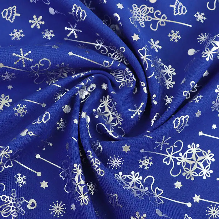 Tissu de Noël uni tissé au mètre