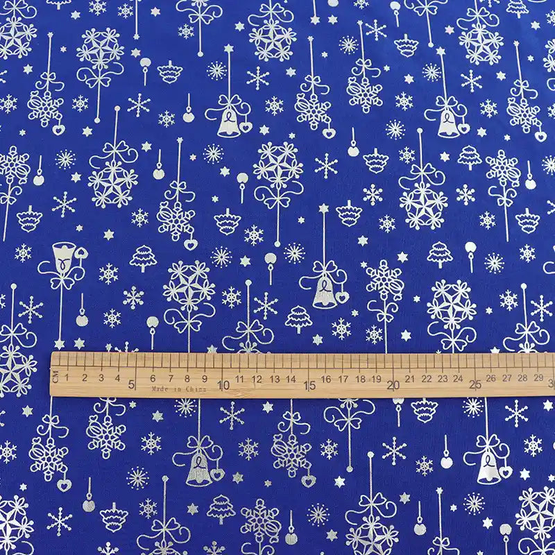 Tissu de Noël uni tissé au mètre