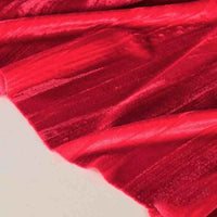Tissu en velours froissé plissé au mètre