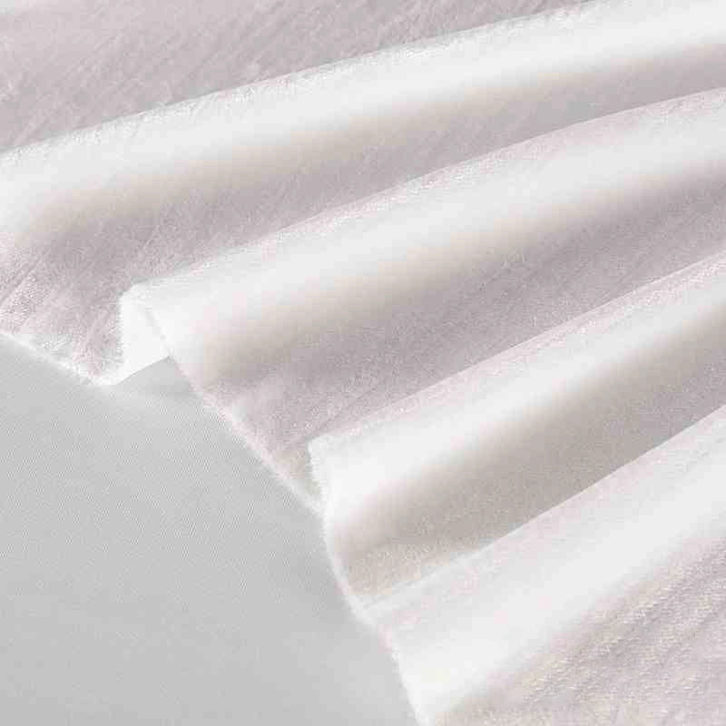 Tissu en velours froissé plissé au mètre