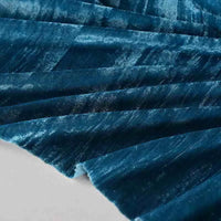 Tissu en velours froissé plissé au mètre