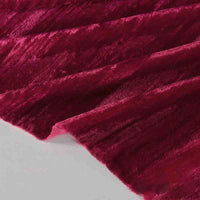 Tissu en velours froissé plissé au mètre