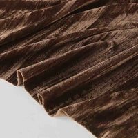 Tissu en velours froissé plissé au mètre