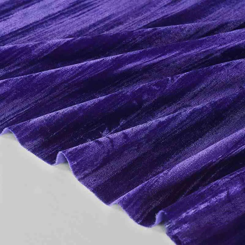 Tissu en velours froissé plissé au mètre
