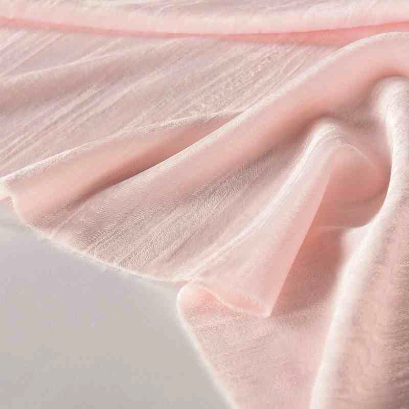 Tissu en velours froissé plissé au mètre
