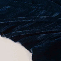 Tissu en velours froissé plissé au mètre