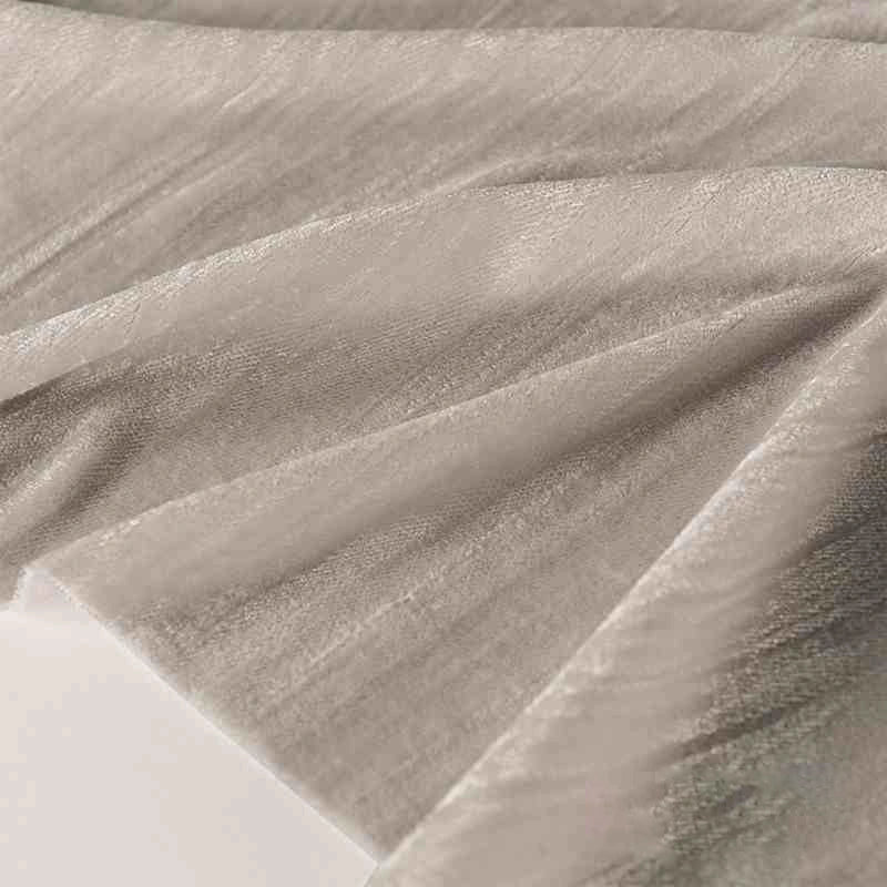 Tissu en velours froissé plissé au mètre