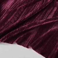 Tissu en velours froissé plissé au mètre