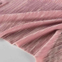 Tissu en velours froissé plissé au mètre