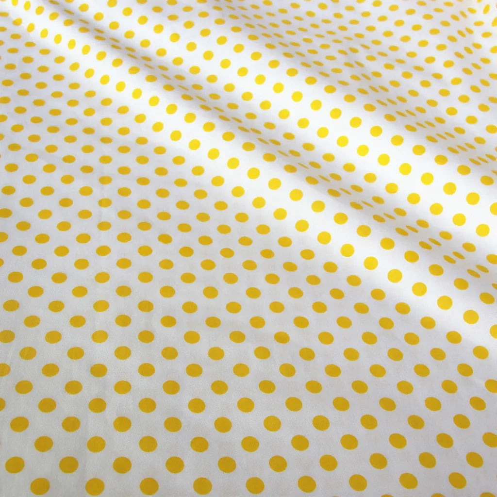 Longan Craft France Tissu patchwork en coton imprimé pois au mètre : tissu sergé doux, motifs pois multicolores, idéal pour patchwork ou vêtements. Parfait pour vos projets créatifs et de couture.