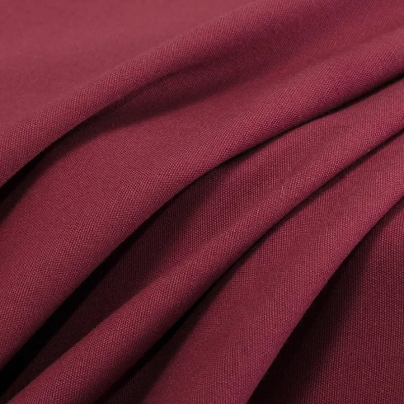 Tissu toile de coton uni au mètre