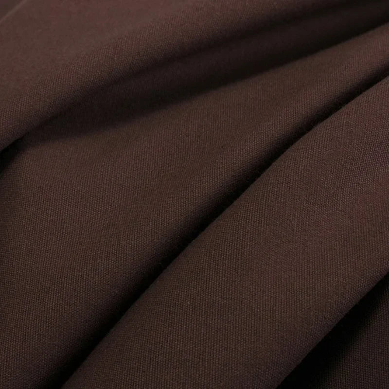 Tissu toile de coton uni au mètre