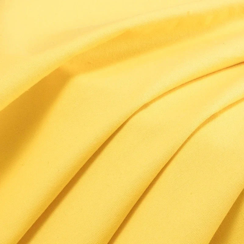 Tissu toile de coton uni au mètre