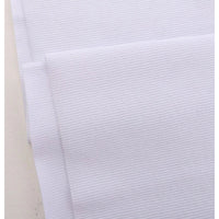 Tissu côtelé uni en coton au mètre | Maille côtelée extensible 2x2