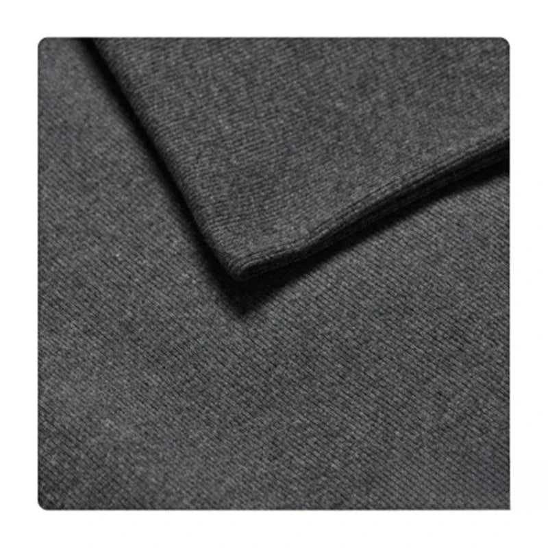 Tissu côtelé uni en coton au mètre | Maille côtelée extensible 2x2