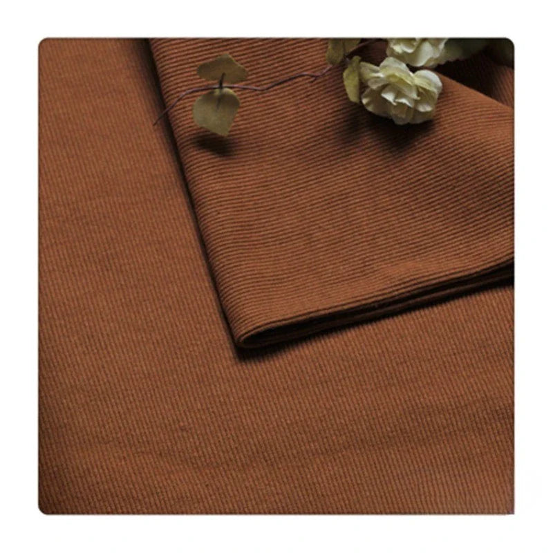 Tissu côtelé uni en coton au mètre | Maille côtelée extensible 2x2