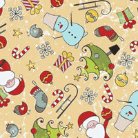 Tissu pour Noël 100 % coton au mètre