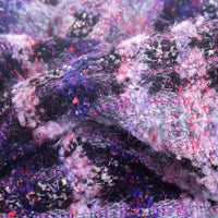 Tweed violet au mètre