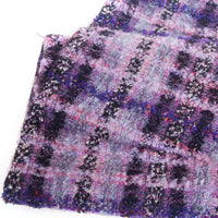 Tweed violet au mètre