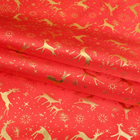 Tissu de Noël en satin au mètre