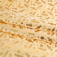 Tissu de Noël en satin au mètre