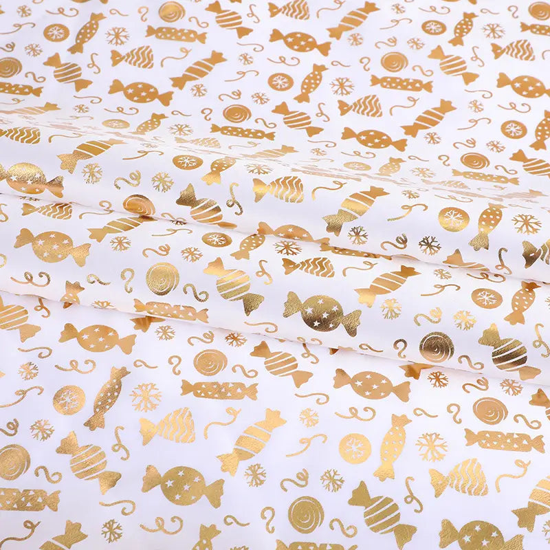 Tissu de Noël en satin au mètre