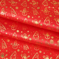 Tissu de Noël en satin au mètre