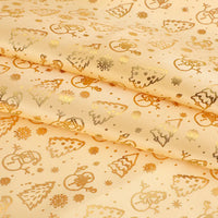 Tissu de Noël en satin au mètre