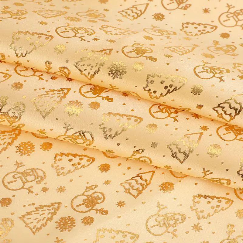 Tissu de Noël en satin au mètre