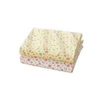 Maille côtelée en coton imprimé petites fleurs au mètre