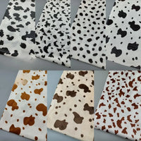 Minky motif vache doux au mètre