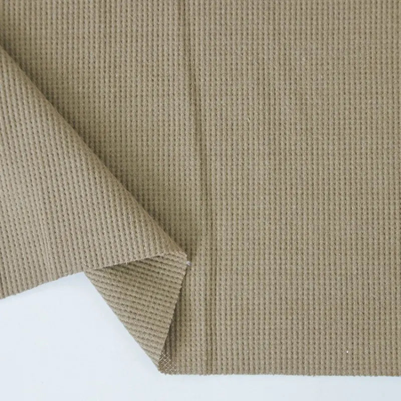 Tissu coton gaufré uni au mètre