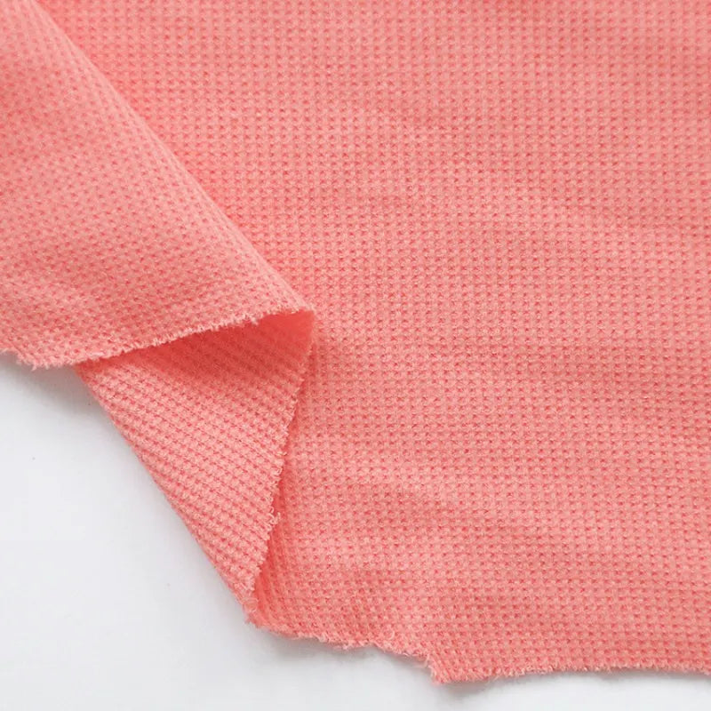 Tissu coton gaufré uni au mètre