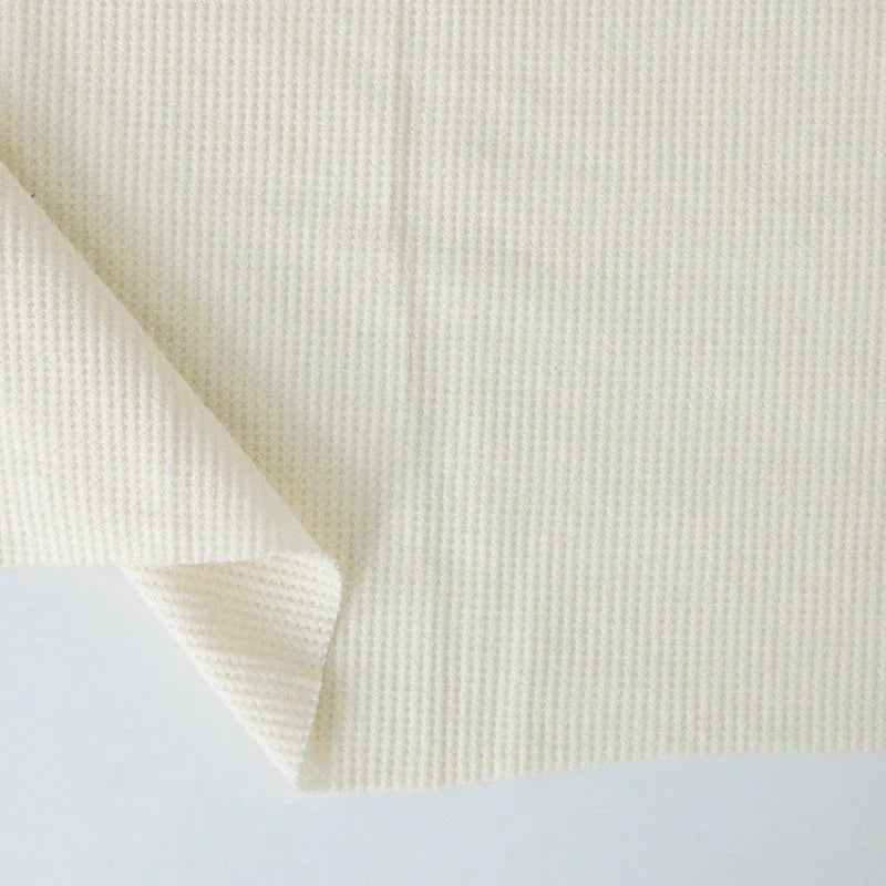 Tissu coton gaufré uni au mètre