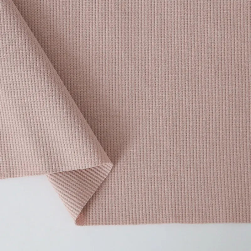 Tissu coton gaufré uni au mètre