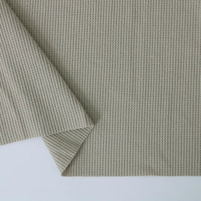 Tissu coton gaufré uni au mètre